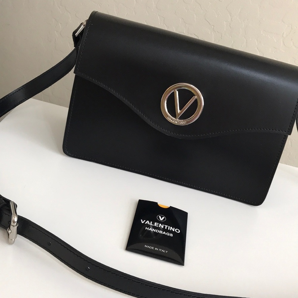 Valentino leather crossbody satchel